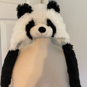 Plush panda hat